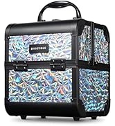 Amazon.com : BYOOTIQUE 4in1 Rolling Makeup Train Case on Wheels Large ...