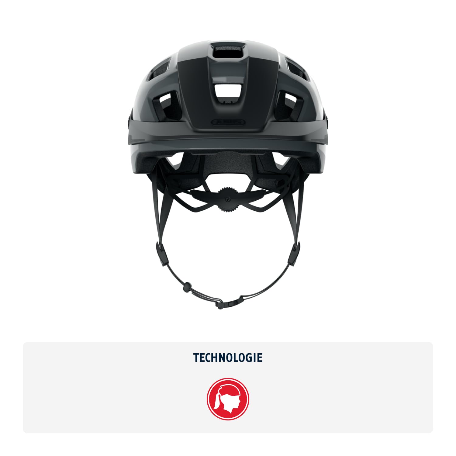 ABUS MTB-Helm MoTrip - robuster Fahrradhelm mit höhenverstellbarem Schirm für Mountainbiker - individuelle Passform - Unisex