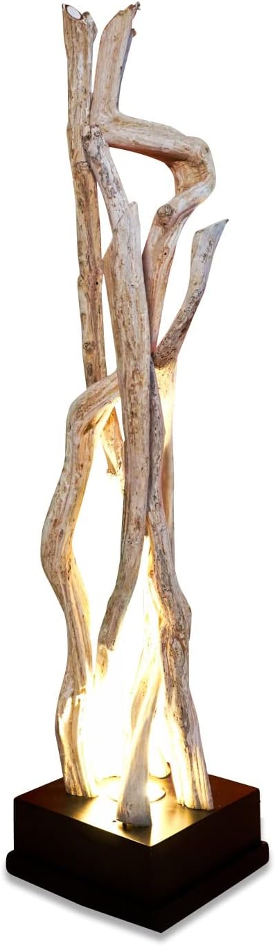 Lianen Kokee Wooden Floor Lamp 120 cm Floor Lamp Naturally Grown Lian Lighting
