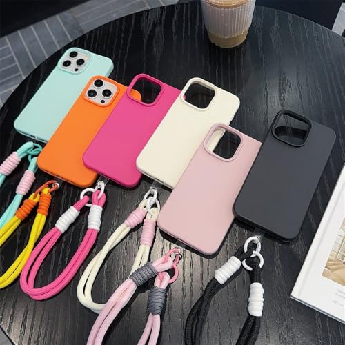 Étui de téléphone mat à dragonne antichoc pour éviter les chutes d'iPhone - 6