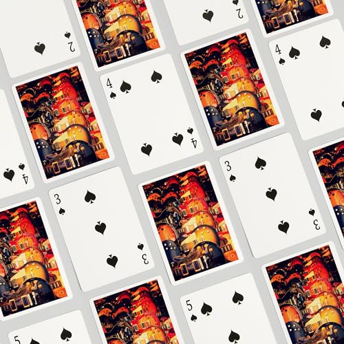 Baraja de Poker Electric Guitars on Wall miniatura 4