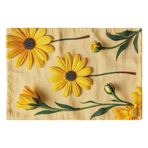 Paños de cocina florales – 66 x 45,5 cm, trapo absorbente de secado rápido | Paños de cocina botánicos, paños de secado botánico, textiles de cocina y absorbentes para lavar, estufas