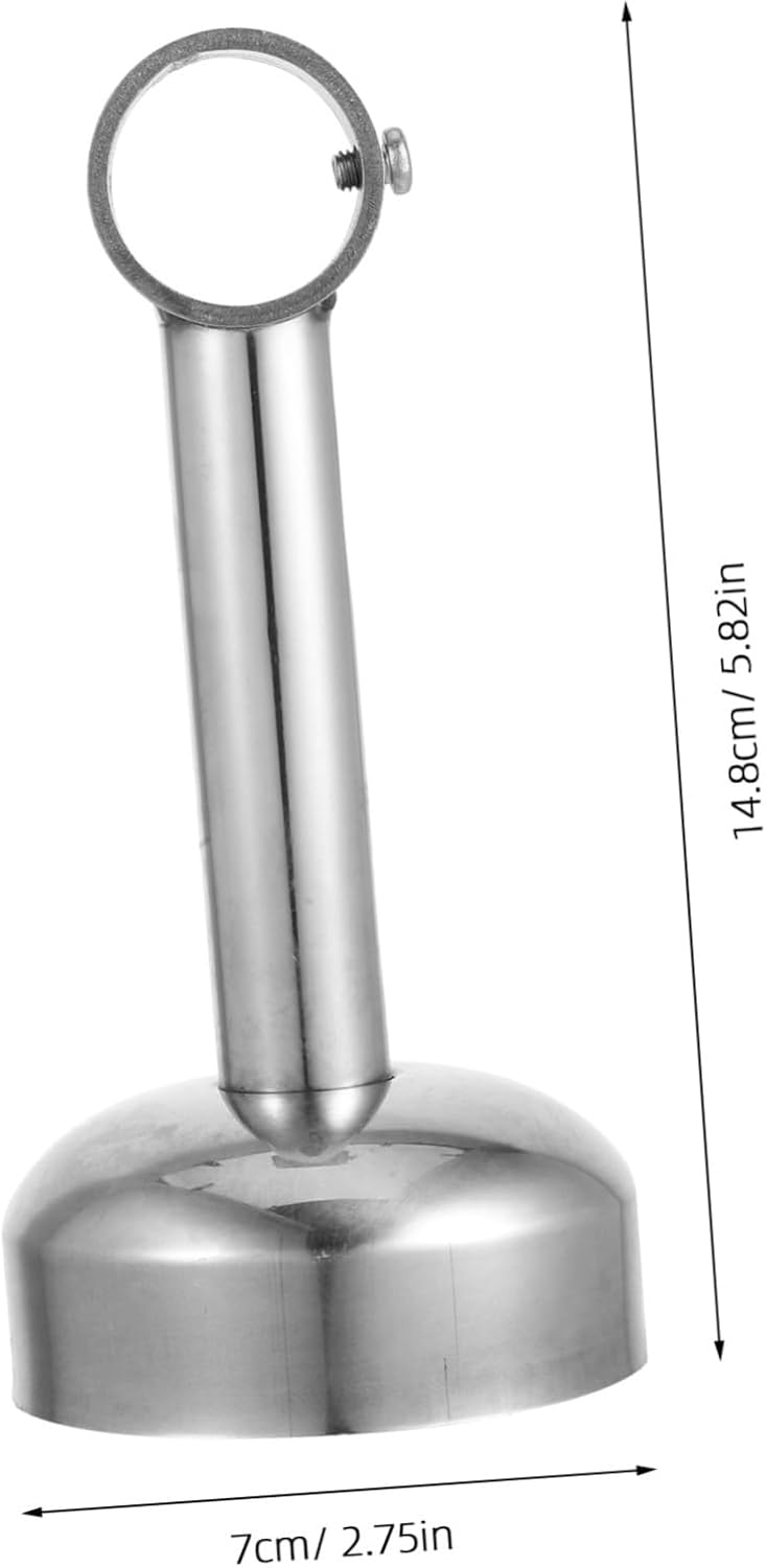 Housoutil 2pcs Closet Rod Holders for Wall Pole Brackets Stainless Steel Strong Support Wardrobe Bracket Space Efficient