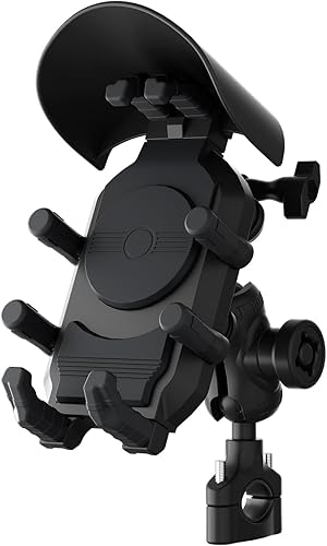 Soporte universal para teléfono de motocicleta, 8 garras resistente soporte grueso para manillar de teléfono para scooter eléctrico, bicicletaATV,