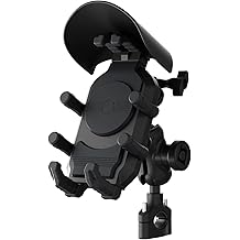 Universal Motorcycle Phone Holder, 8-Claw Heavy Duty Thick Phone Handlebar Mount for Electric Scooter/Bike/ATV, Compatible with iPhone 15/14/13 Pro Max, Samsung Galaxy S23/S22 Ultra, Gopro Camera
