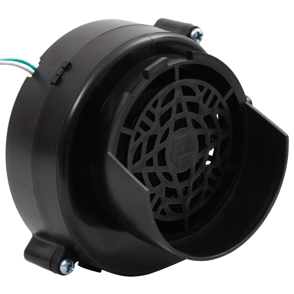 HaoChrymec Catena luminosa con 26 LED e soffiatore, nero e bianco, 260 cm