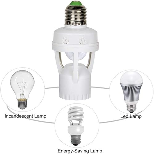 Miniatura 5 de ZXMJYHK 125000 LED Bulb can be dimmed Cold White Light Motion Induction Lamp Head Lighting Control Infrared Lamp Head Accessories E27 Lamp Head