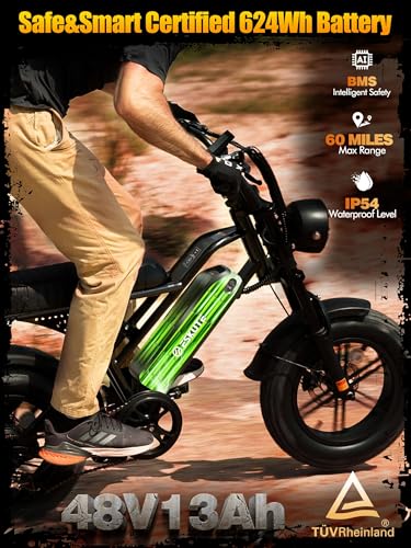 V100/V200 1500W Peak Electric Bike for Adults, 28MPH