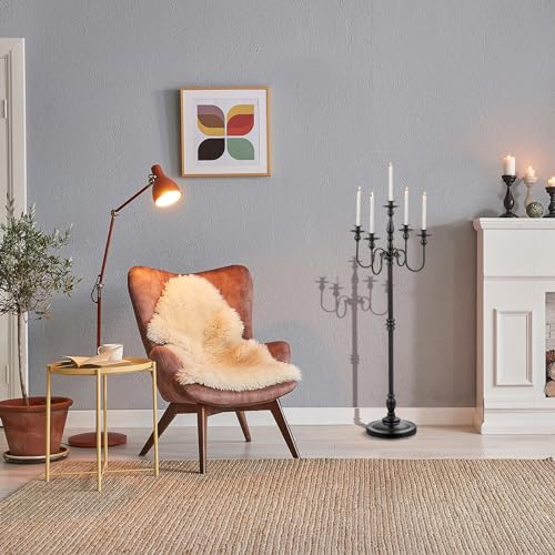 Image of Candeldo 48 Inches Black Floor Candelabra Halloween Decorations Set of 2