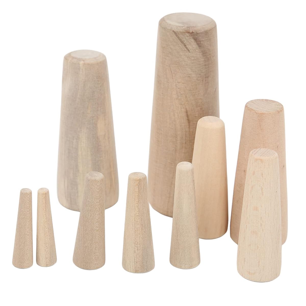 Laroal Marine Boat Wooden Conical Bungs Soft Wood Wood Log 10pcs Tapered Thru Hull Emergency Soft Plugrain for Yacht marine boat wooden conical bungs