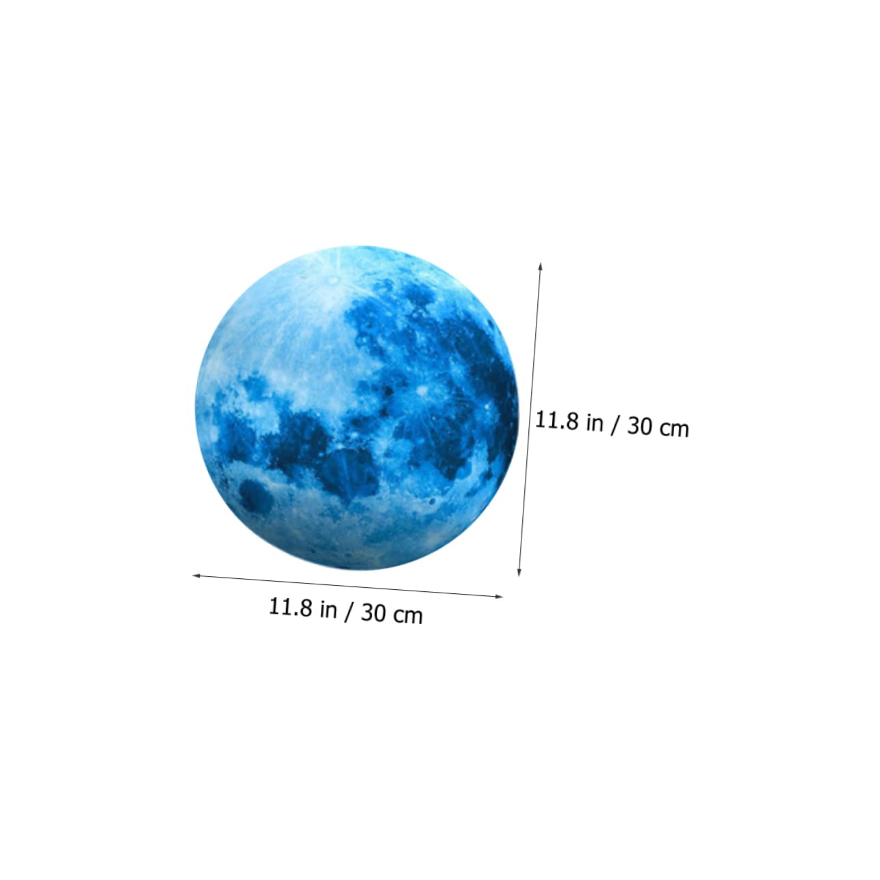ibasenice 3zestawy Wall Stickers Do Pokoju Dziecięcego Samoprzylepne Naklejki Świecące Ciemności z Księżycem i Gwiazdami Księżyc Gwiazdek Punktów Decoracyjnych