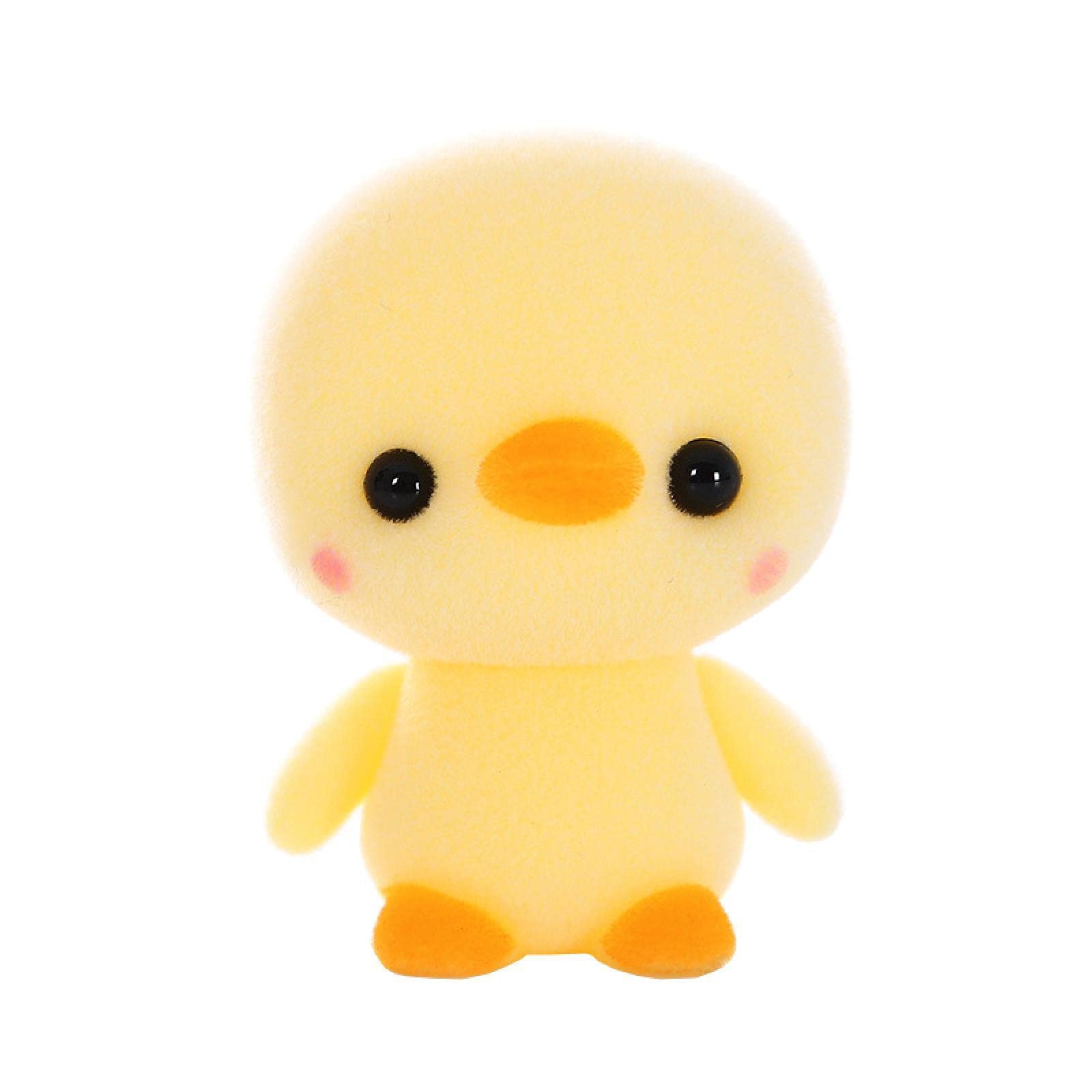 Figurine canard jaune en résine pour décoration de maison et salon