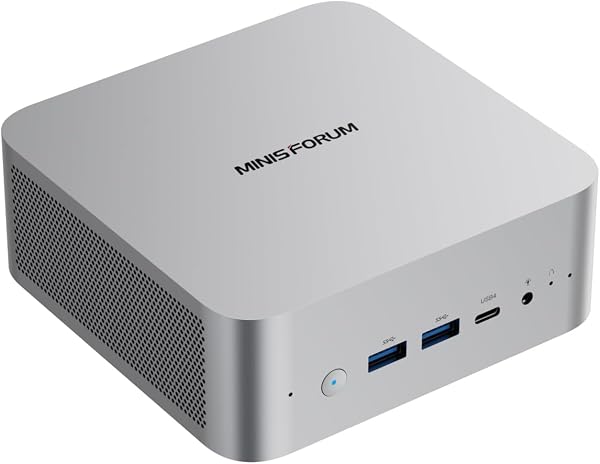 MINISFORUM M1 Pro-285H Mini PC, Intel Core Ultra 9 285H (16 core/16 thread, fino a 5,4GHz), 32GB DDR5, SSD PCIe 4.0 da 1TB, USB4, RAID, OCuLink, Wi-Fi 7, BT 5.4, Display 4K Quad - 1