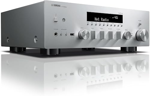 Yamaha R-N600A Ampli-tuner Hi-Fi réseau, Wi-Fi, AirPlay 2, Bluetooth, convertisseur N/A SABRE, TUNER DAB/DAB+, MusicCast avec de nombreux services de streaming, gris - 2