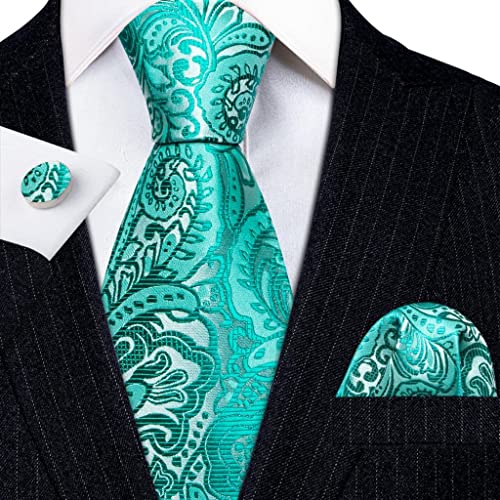Set corbata, pañuelo y gemelos en seda patrón floral miniatura 2