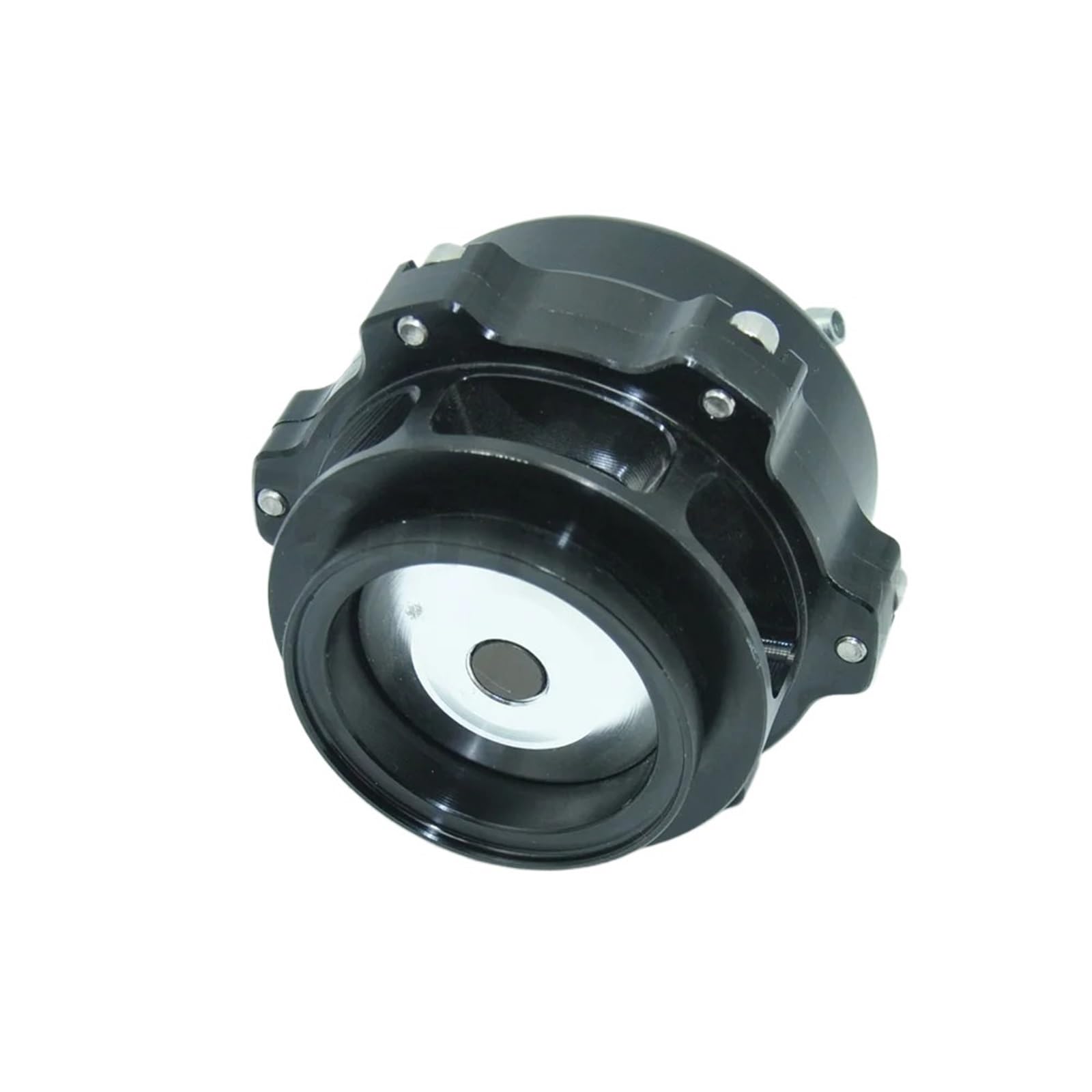 Czarny, wysokiej jakości zawór upustowy Tial Style 50 mm CNC BOV Authentic z kołnierzem V-band
