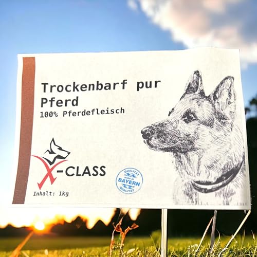 Trockenbarf Pferd pur, Trocken-Barf aus 100% Pferdefleisch 1kg