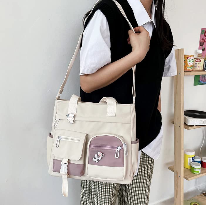 Image of Phaoullzon Crossbody Cute Bag for Teens Kawaii Messenger Purse Nylon Shoulder Tote Bags