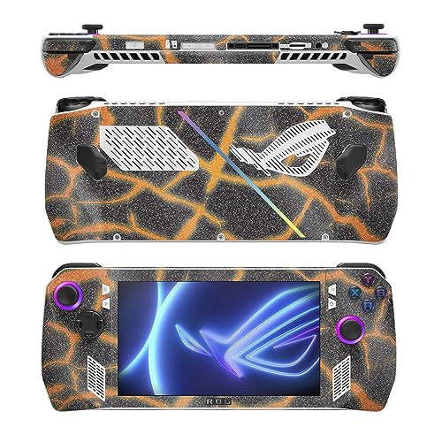 Image of MightySkins Glossy Glitter Skin Compatible with Asus ROG Ally - Lava Rock | Protective, Durable High-Gloss Glitter Finish | Easy to Apply, Remove, and Change Styles