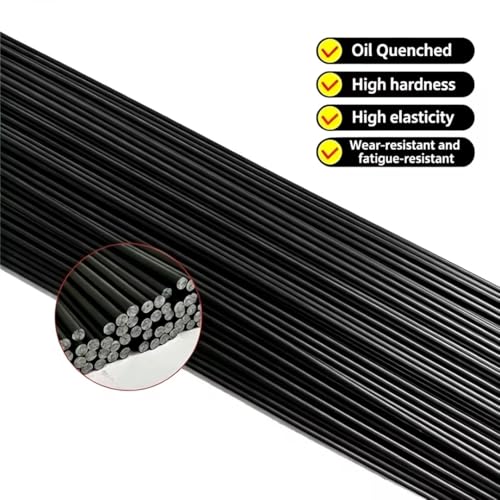 Alambre de Resorte 55CrSi Tratado con Aceite, Diámetro 1.8 mm, Longitud 39.37 pulgadas, Alta Resistencia, 10 piezas para Resortes Industriales y Automotrices miniatura 3