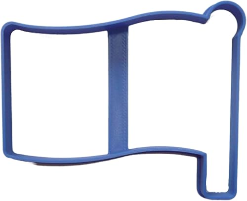 YNGLLC WAVING FLAG ON POLE OUTLINE PLACE OR AWARENESS COOKIE CUTTER MADE IN USA 