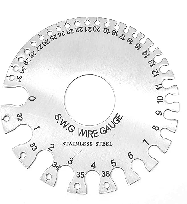 Azlaan S.W.G. WIRE GAUGE STAINLESS STEEL SIZED FROM 0 TO 36 ON FRONT - 0.19 TO 8.23 ON BACK. (B0BCL4TZD6) Amazon Price History, Amazon Price Tracker
