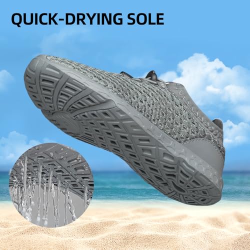 Image of DOUSSPRT Water Shoes for Kids Boys Girls Quick Dry Beach Sports Swim Pool Aqua Shoes for Toddler /Little Kid /Big Kid