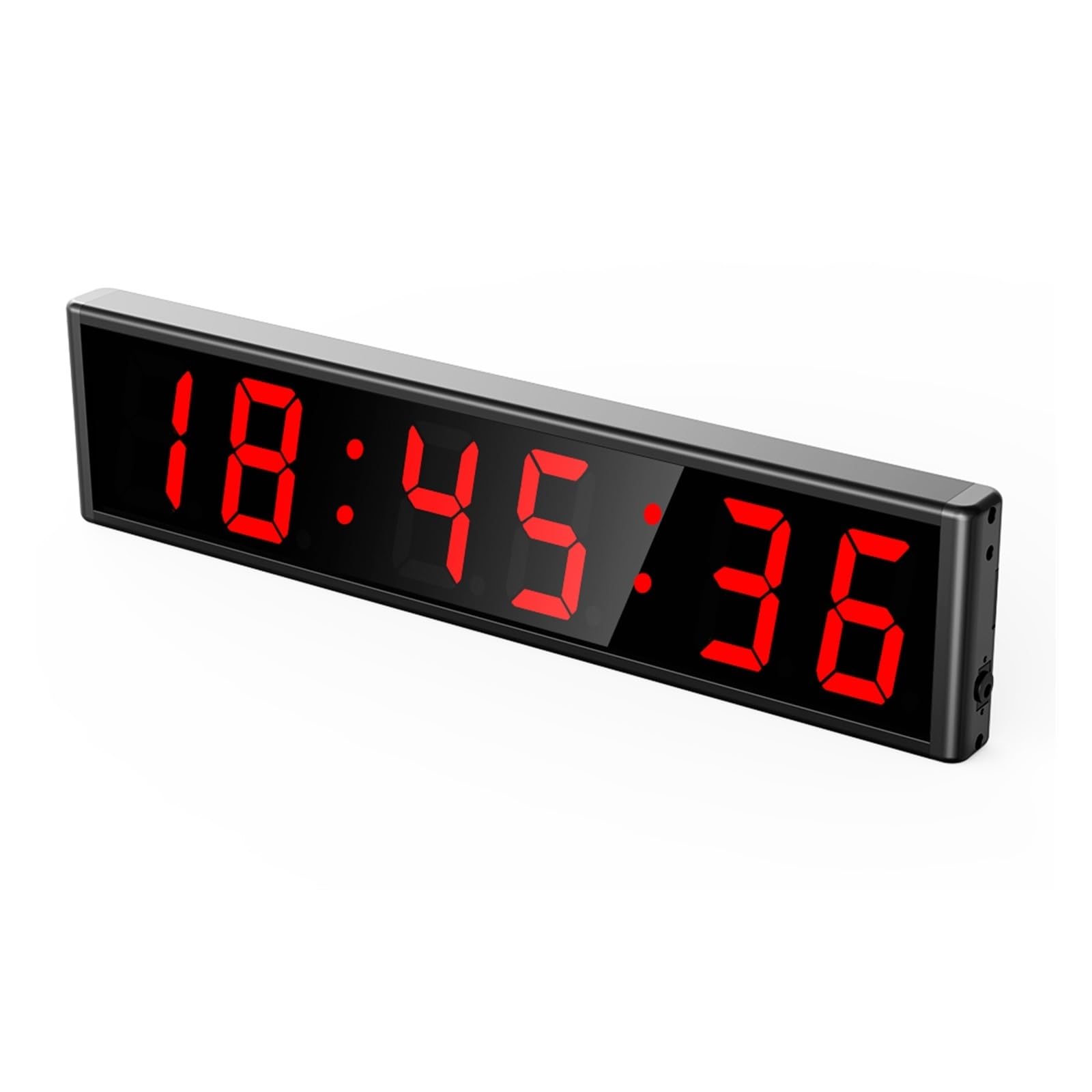 CVFRDD LED Countdown Clock, 3 Inch LED Gym Timer Interval Countdown Wall Clock Fitness Stopwatch Home Hour Minute Second Real Time