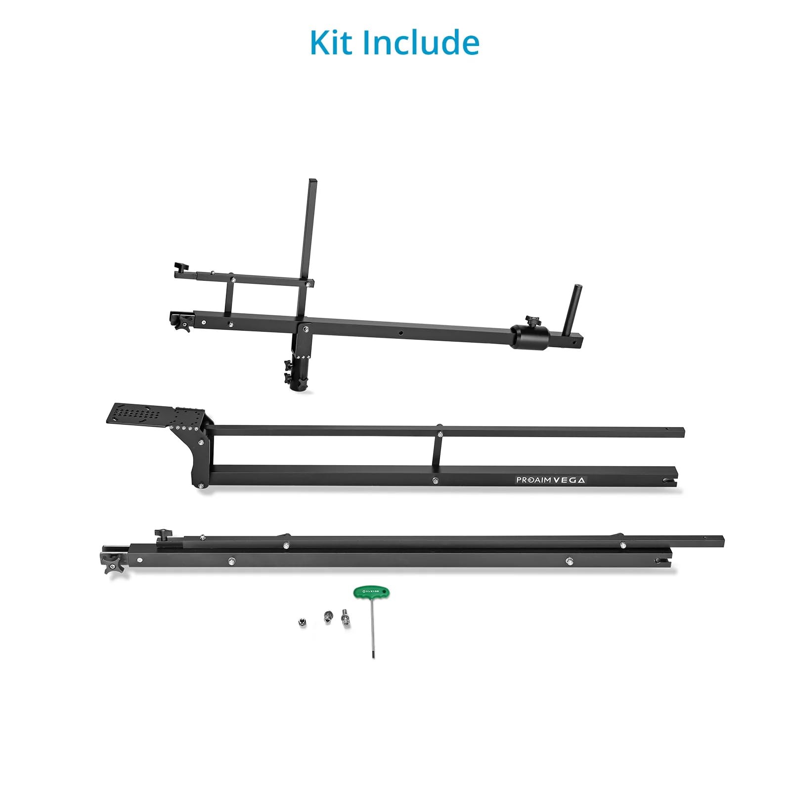 PROAIM 12' Vega Videokamera-Auslegerkran für Videomacher und Filmemacher. Nutzlast: 5 kg / 11 lb (JB-VG12-01)