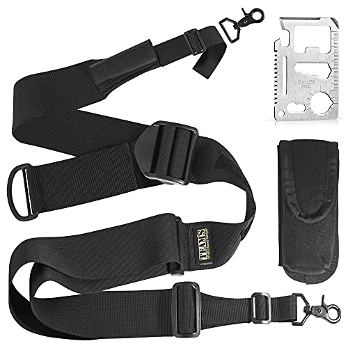 Easy Length Adjustment 2 Point Rifle Sling Fits Any Gun Strap, Hunting Rifle Strap, Gun Accessories, 2'' Extra Wide Strap, Sling with Swivels Adjustable Length 40''-59'', Free Bonus