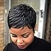Short Black Pixie Cuts Hair Wigs African American Short Black Wig Female Hairstyles (9627-g)