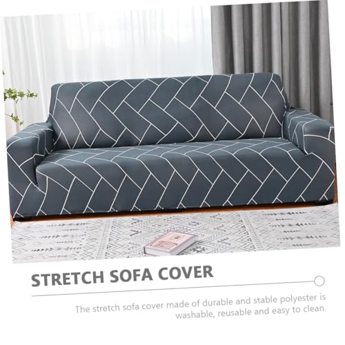 Housse de canapé extensible protection complète contre les taches en polyester