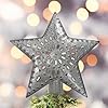 Bcdrusticchristmastreetopper65smallmetalstartreetopperforholidaydecorvintageinspiredpunchedtinstartreetopperperfectforcountrystyletreetopper  Urban Country Home Decor Bcd rustic christmas tree topper 65 small metal star tree topper for holiday decor vintage inspired punched tin star tree topper perfect for country style tree topper  urban country home decor