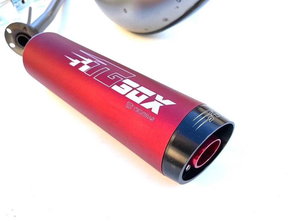 Sportauspuff Tecnigas E-NOX EVO-2 passend für Rieju MRT 50ccm AM6 – E-geprüft – Tuning Auspuffanlage Edelstahl Aluminium