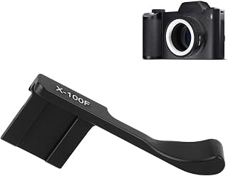 Thumbs Up Grip, Aluminum Alloy Hot Shoe Thumb Up Hand Grip for Fuji X-100F X100T X-A5 Mirrorless Camera(Black)