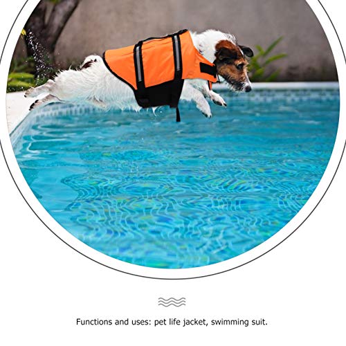 Vida Cão Jaqueta Pet Flutuação Colete Salva- Vidas Com Listras Refletivas de Segurança Salva- Vidas