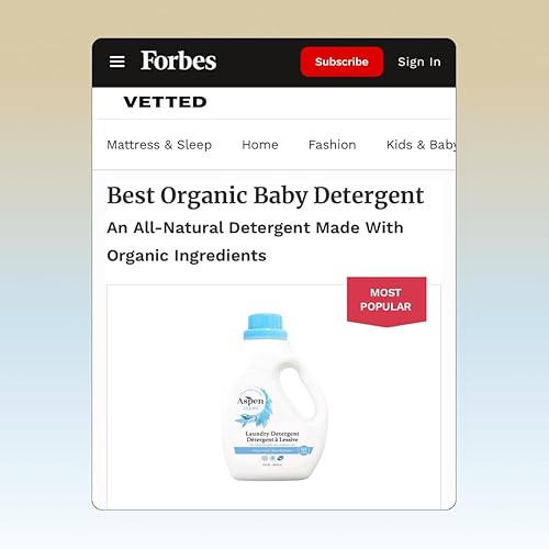 Miniatura 5 de AspenClean Detergente natural para ropa lavanda y citronela, 100% natural, orgánico, detergente líquido HE para ropa, vegano, libre de crueldad,