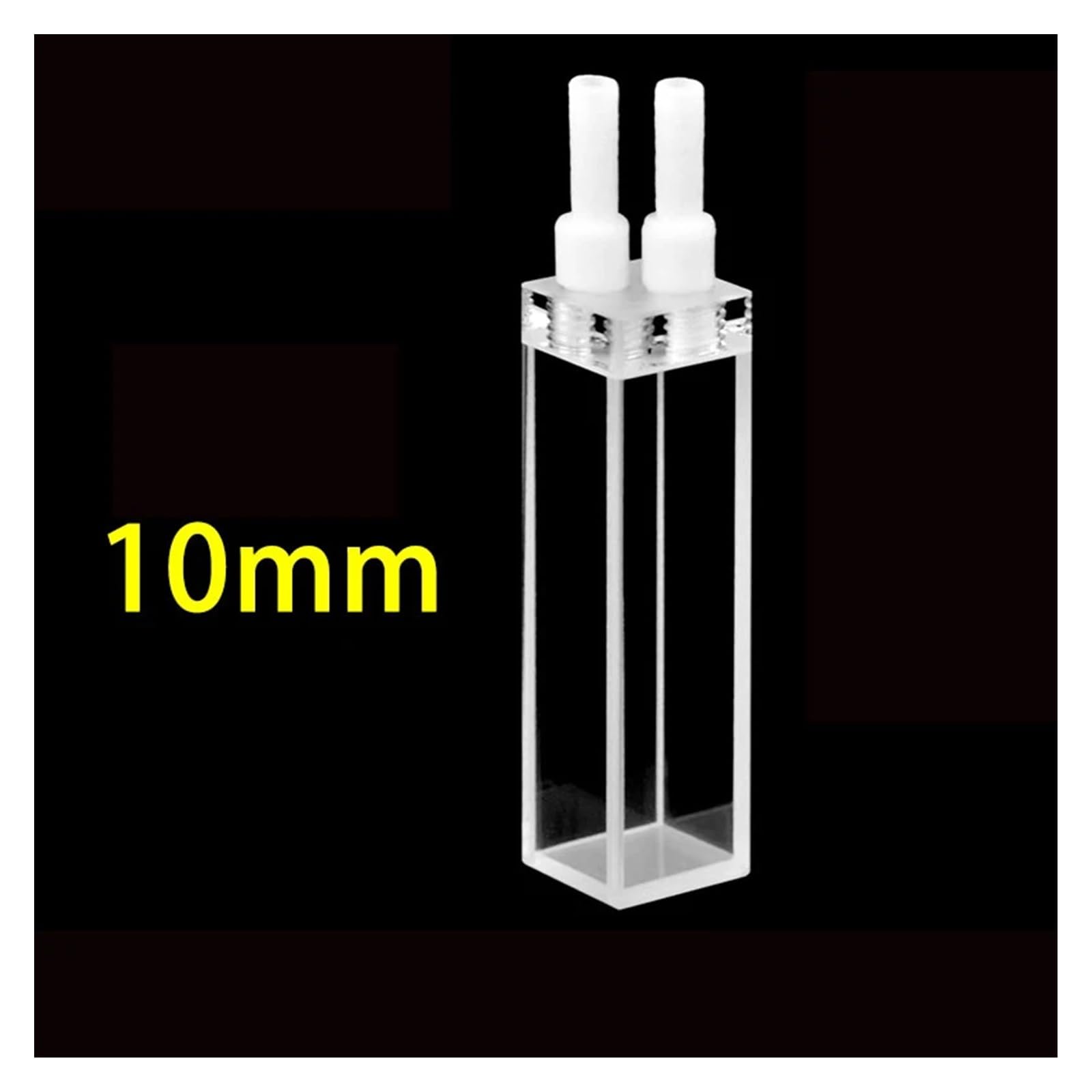 Cuvetta a flusso fluorescente al quarzo da 1 pezzo 10 mm speciale for la ricerca scientifica con buona tenuta 3,5 ml