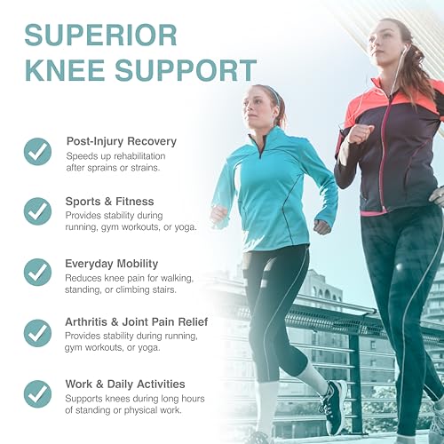 The Restored ContourFIT Knee Brace for Women - Adjustable Knee Brace Support - Knee Support for Running, Walking and Joint Pain Relief - Running Knee Support for Women - Runners Knee Brace - Pink - 4