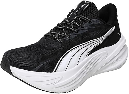 PUMA Maxima Pro Chaussures de Course sur Route Unisexes Noir/Blanc Pointure 48, 