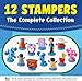 'Blue's Clues Stamps for Kids | 5 Stamp Blue’s Toys in 1 Pack Collect All 12 Blue / Mini Kids’ & Blues Birthday Party Supplies by P.M.I. (D)