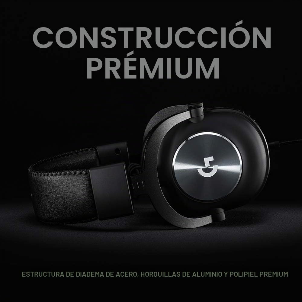 Logitech G PRO X - Auriculares para Gaming con Blue VO!CE, USB, Negro (Reacondicionado)