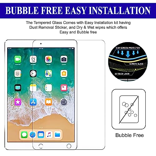 Image of iPad 5th Gen / 6th Gen (9.7 inch) Tempered Glass | Screen Protector Clear Tempered Glass for iPad Tab 9.7 inch 5th (2017) / 6th Generation