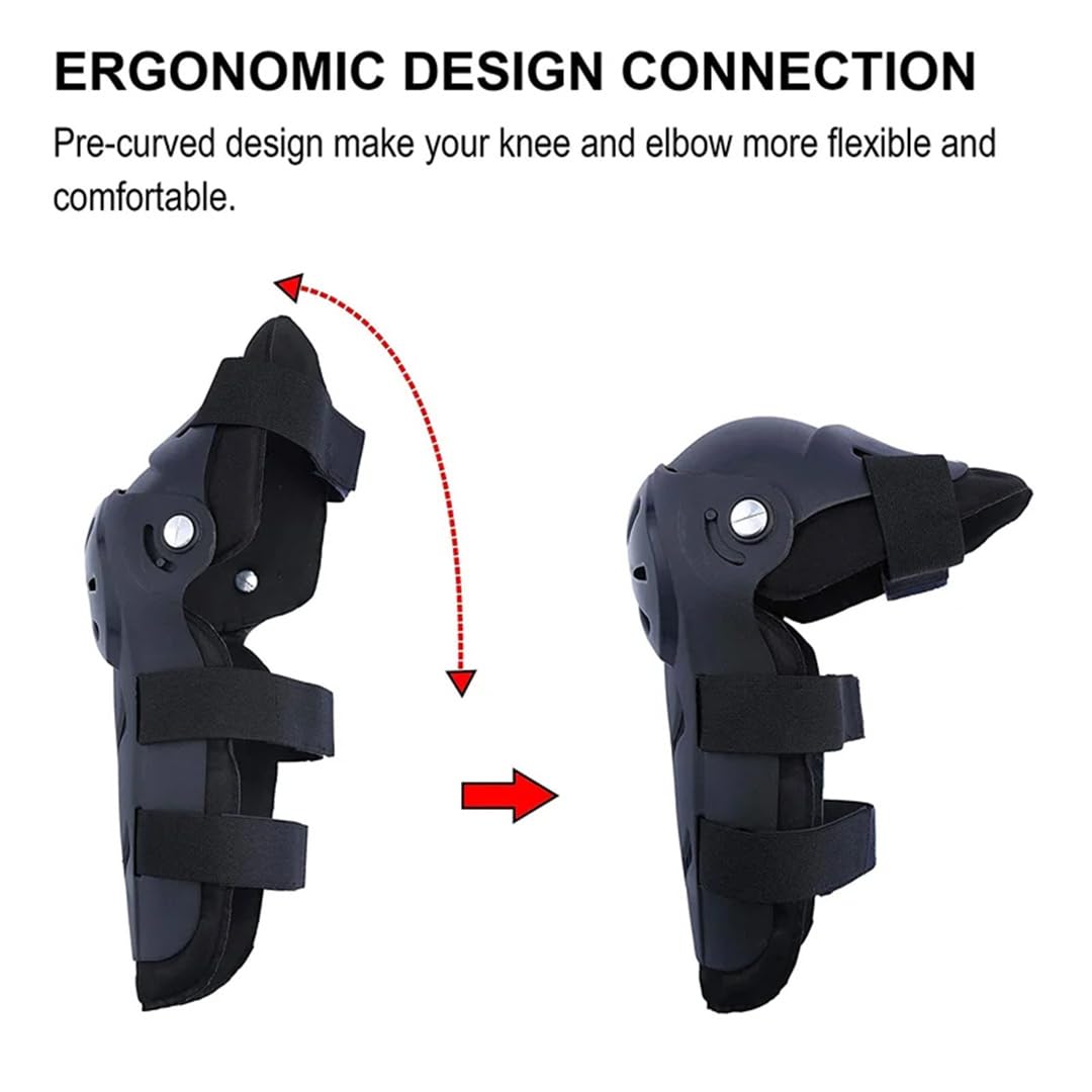Moto Ginocchiere E Gomiti Ginocchiere Ginocchio & Gomito Protector MTB Outdoor Sport Moto Equitazione Equipmen di Protezione