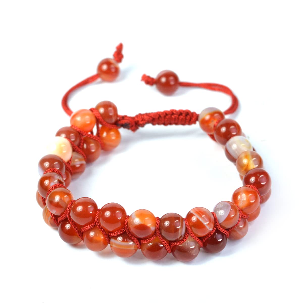 Reiki Crystal Products Carnelian Bracelet Macrame Bracelet Nylon Cord Adjustable Wristband Double line Stone Bracelet for Women & Men (B09RQPQWN6) Amazon Price History, Amazon Price Tracker