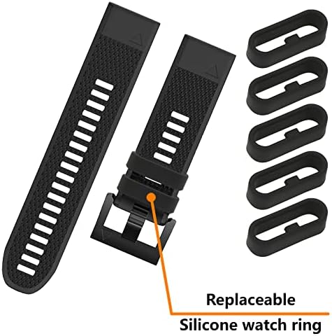 6 Passant de Montre Garmin Anneau Bracelet pour montre Connectée