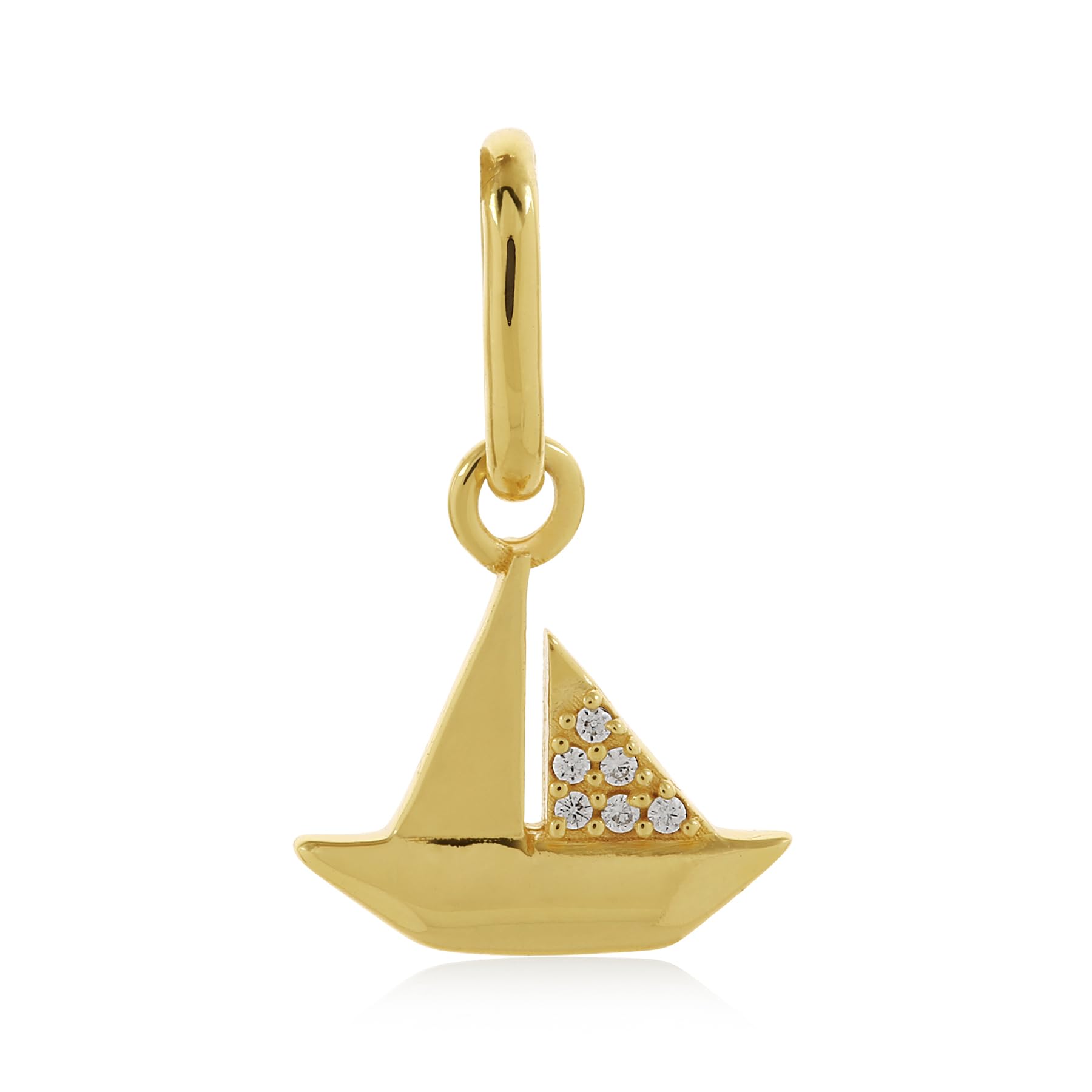 925 Sterling Silver Boat Charm for Women | Gold-Plated | Jump Ring | Gift for Women and Girls | With Certificate of Authenticity and 925 Stamp | 6 Month Warranty-image-36