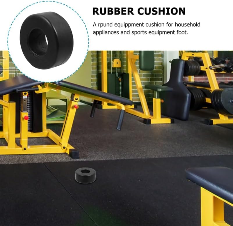 ARTIBETTER 4Pcs Shock Absorber Rubber Ring Pads for Fitness Equipment Non-Slip Wear-Resistant Feet Bumpers for Home Gym Exercise Machine Protection