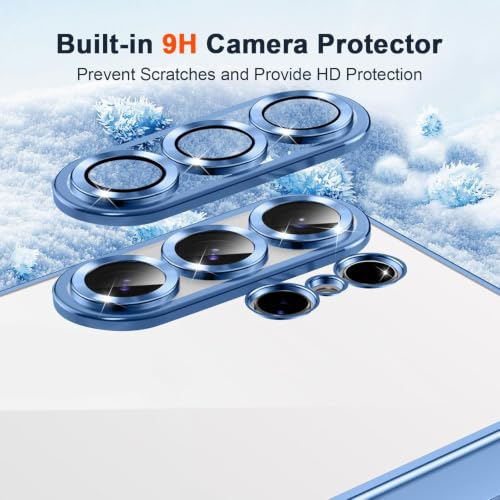 Image of VONZEE Clear Logo Electroplating Transparent Case for Samsung S26 Ultra 5G, Magnetic Plating Electroplate TPU Cover, Individual Camera Protection for Each Lens - Sierra