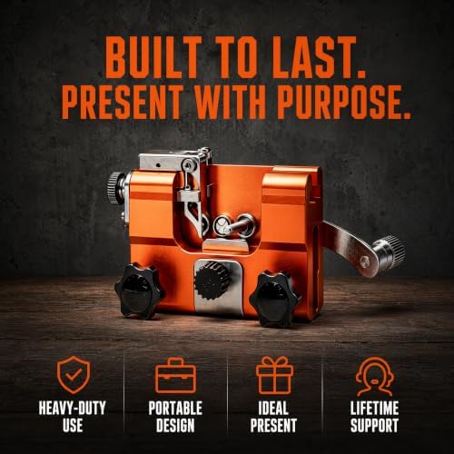 Razorwolf Chainsaw Sharpener, Lightweight Portable Manual Chain Sharpening Tool Includes 7 Grinding Stones, Universal Fit for 4-22 Inch Electric & Gas Chainsaws, Ideal for Garden and Woodworking Tasks - 5
